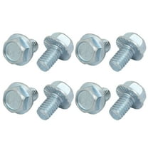 Unique Bargains 8Pcs 5/16-18 x 1/2 Inch Thread Carbon Steel Hex Serrated Head Flange Screw Bolt