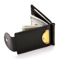thumbnail image 3 of Men Card Wallet Vintage Casual Button Closure Clutch Wallet with Money Clip, 3 of 8