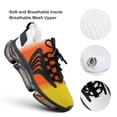 thumbnail image 4 of CANDY CORN Colors Ombre Walking Shoes for Men Woman Lightweight Tennis Fashion Elastic Sports Shoes Cushion Basketball Shoes, 4 of 7