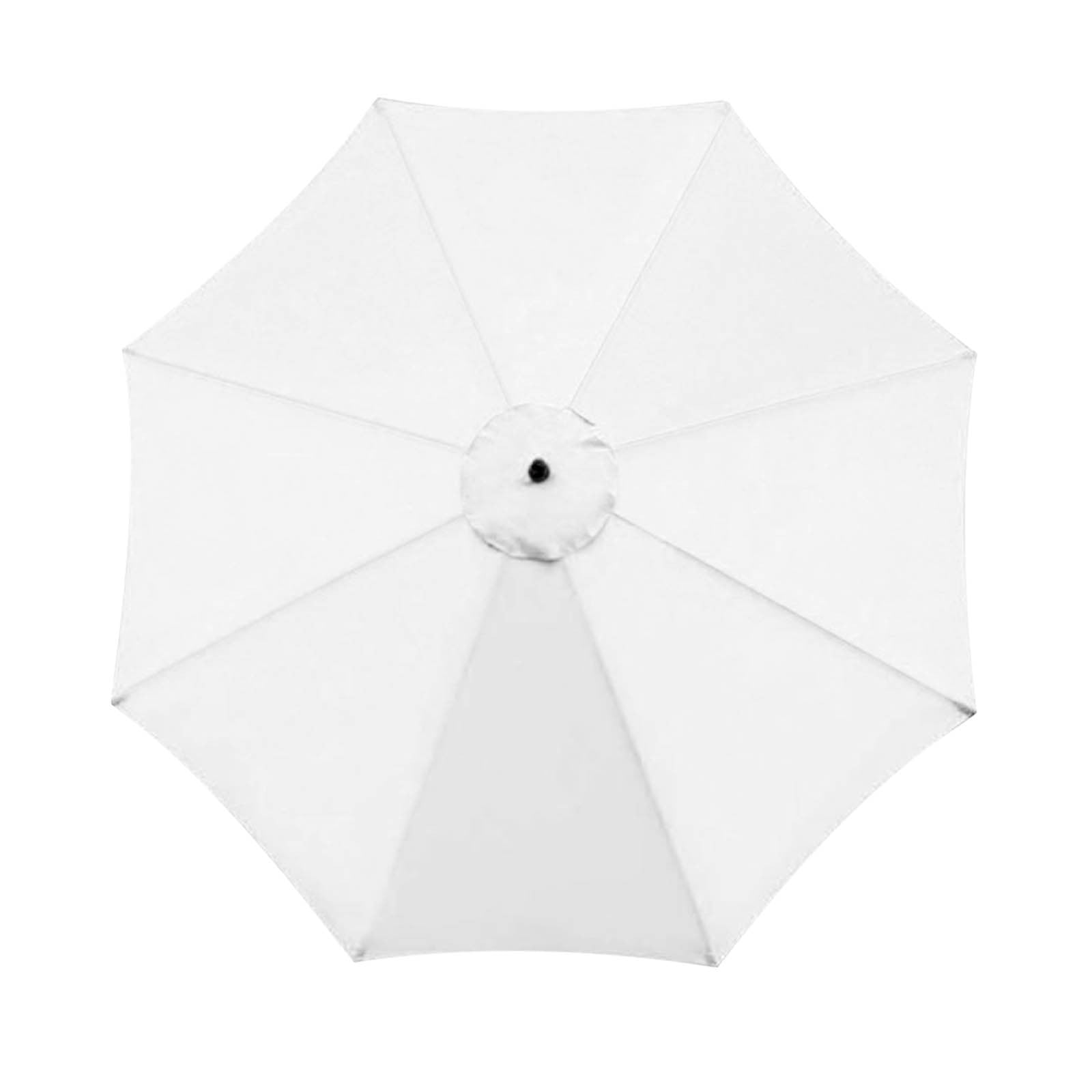 Shldybc White Sun Shades Outdoor Patio Umbrella, Rainproof