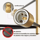 thumbnail image 4 of Lampara De Techo Colgantes Moderna Halogena Vintage 6 Luces, 4 of 5