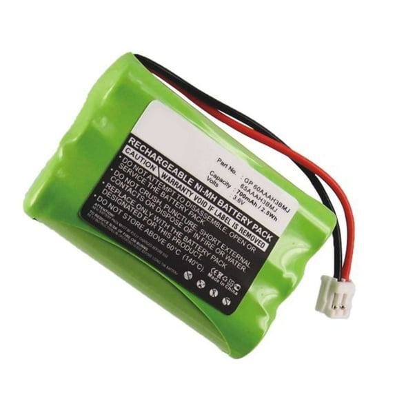 5pc Exell Cordless Phone Battery Compatible with GP GP60AAAH3BMJ,GP65AAAH3BMJ