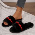 thumbnail image 6 of Wowcloth Woman's Casual Slippers, Fashionable Slip-On with Bowknot Design, Plush-Lined Comfortable Indoor Shoes for Home and Daily Wear, 6 of 9