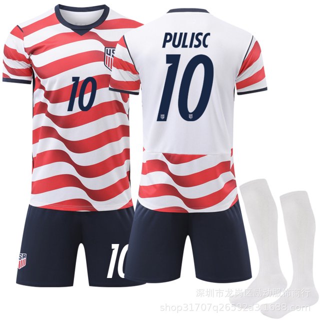 Camiseta de fútbol de EE. UU. 2026, equipación de fútbol personalizada, camiseta transpirable de manga corta (para hombre y mujer), pantalones cortos y calcetines.