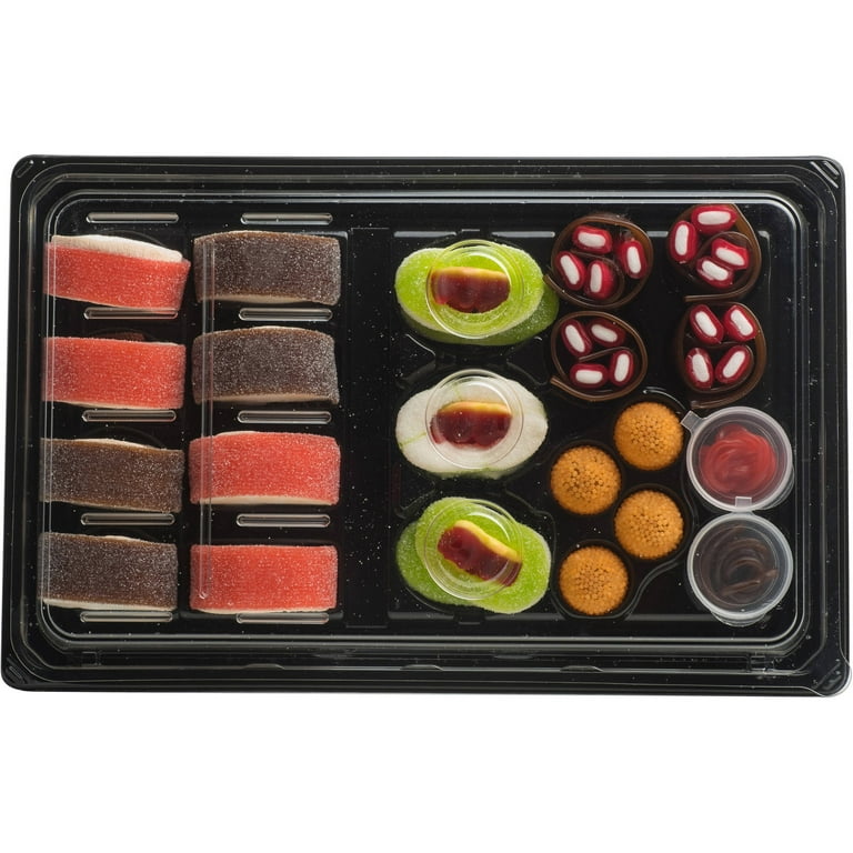 Candy Sushi A Tray of Colorful Candy Shaped Like Sushi. Small (9 Pc)