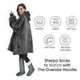 thumbnail image 2 of Sherpa Slipper Socks for Women,Winter Indoor Home Non Skid Booties, 2 of 7