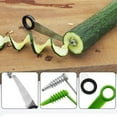 thumbnail image 3 of QHUDLV Piranha Cutter, Kitchen Spirals Cutters Gadgets, Stainless Steel Cutter, Portable Manual Kitchen Vegetable Cutter, 3 of 9