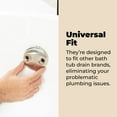 thumbnail image 3 of Dorence Tip Toe Bathtub Tub Drain Assembly Conversion Kit Brushed Nickel | All Brass, 3 of 6