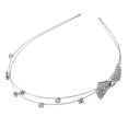 thumbnail image 2 of GOOHOCHY Diadema con lazo de cristal, tocado, accesorio para el cabello para mujeres y niñas., 2 of 7