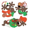 thumbnail image 2 of Reindeer Christmas Ornament Craft Kit, Craft Kits, 12 Pieces for Home Holiday Decorations, 2 of 2