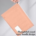 thumbnail image 4 of Qiopertar A4 Zipper File Bag, Large Capacity Waterproof Document Organizer for Office, Plastic Storage Folder for Business Card Receipts, 4 of 6