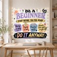 thumbnail image 5 of Floral Garden Beginner with Start Before You, Inspirational Illustration for Quote Lovers, Wall Decor, Valentine'S Day Gift, Tapestry Wall Hanging for Dorm and Living Room, 5 of 7