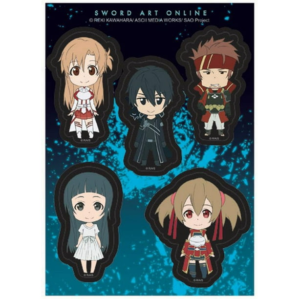  Sticker  Sword  Art  Online  SD Character Grin Pack  New 