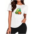 thumbnail image 1 of Mujeres Manga Corta de Verano Tops Día de San Valentín Impreso Cuello Redondo, Camisa de Moda Casual Blusa, 1 of 7