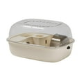 thumbnail image 2 of balikha Hamster Cage Openable Top Hamster Enclosure for Small Animals Hedgehog Bunny beige, 2 of 9