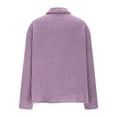 thumbnail image 3 of FNFYFH Womens Sherpa Jacket Lapel Button Down Coat Fuzzy Fleece Warm Winter Jackets Solid Long Sleeve Outwear with Pockets, 3 of 6