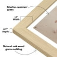 thumbnail image 3 of Americanflat 12x18 Poster Frame with Shatter-Resistant Glass with 11x17 Mat Display Photo Hudson - Natural Oak, 3 of 8