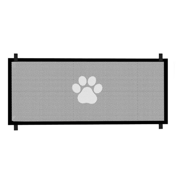 Puerta para perros, protección segura para interiores, divisor de habitación, barrera de puerta con pantalla portátil para mascotas Estilo A