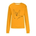 thumbnail image 4 of Baqcunre Valentine'S Day Shirts For Women 2024 Sweatshirt Cute Heart Shaped Printed Pullover Crewneck Shirt(Yellow S-4XL),Long Sleeve Shirts For Women Graphic Tees Womens Fashion Womens Tops, 4 of 4