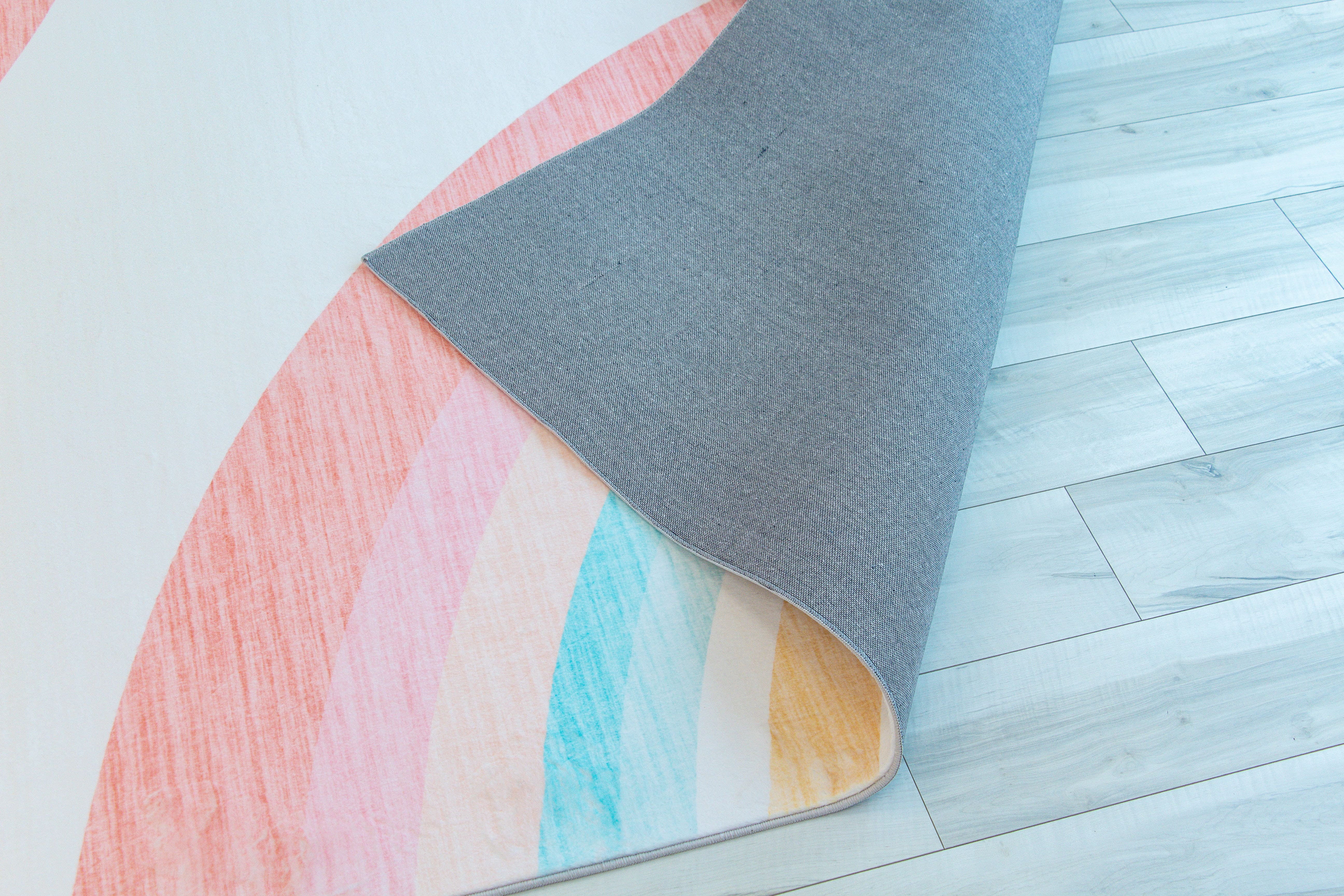 Rug Branch Kids Rainbow Soft Playmat Indoor Area Rug