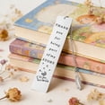 thumbnail image 1 of Inspirational Stainless Metal Bookmark with Charm Motivational Book Mark for Book Lovers Graduation Appreciation & Thank You Easy to Use Craft Supplies Multi Purpose Use Desk Supplies School Supplies, 1 of 5