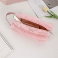 thumbnail image 6 of Large Capacity Pencil Case with Handle Spacious Compartments Plush Pencils Pouches Pen Organizers Bag Travel Makeup Bag, 6 of 8