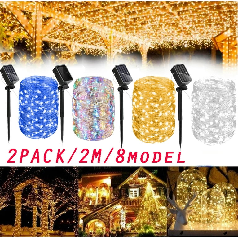 Outdoor garland with solar lights deals