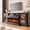Black-80in, variant on Easoger 36 Inch Fireplace TV Stand for TVs up to 80", LED Light Entertainment Center with 3-Sided Glass Fireplace, TV Console, White