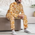 thumbnail image 7 of Naloa Various Bread Men’s Pajamas Set - Long Sleeve Button Down Sleep Shirt and Pajama Bottoms Sleepwear Set-XX-Large, 7 of 7