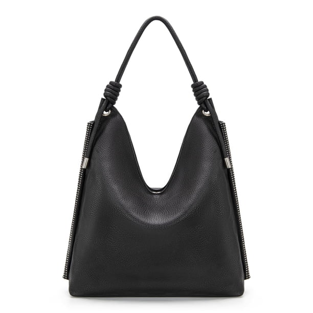 Bolso Hobo Montana West Negro Grueso de PU de Hombro