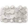 thumbnail image 5 of Sterling Silver Woman's Nugget Ring (Size 6) Made In United States qr4445-6, 5 of 5