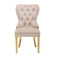 thumbnail image 1 of Canadian Alisha Beige Golden Legs Dining Chair, 1 of 3