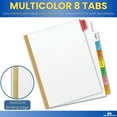 thumbnail image 3 of 1InTheOffice Binder Dividers With Tabs, Big Tab Write & Erase Durable Plastic Dividers, 8 Colored Tabs, 3 Sets, 3 of 7