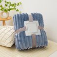 thumbnail image 5 of LHNFT Fleece Throw Blanket for Couch - Soft & Warm Fluffy Blanket, Decorative and Giftable Striped Blankets for Women, Men, 70x100cm, 5 of 7
