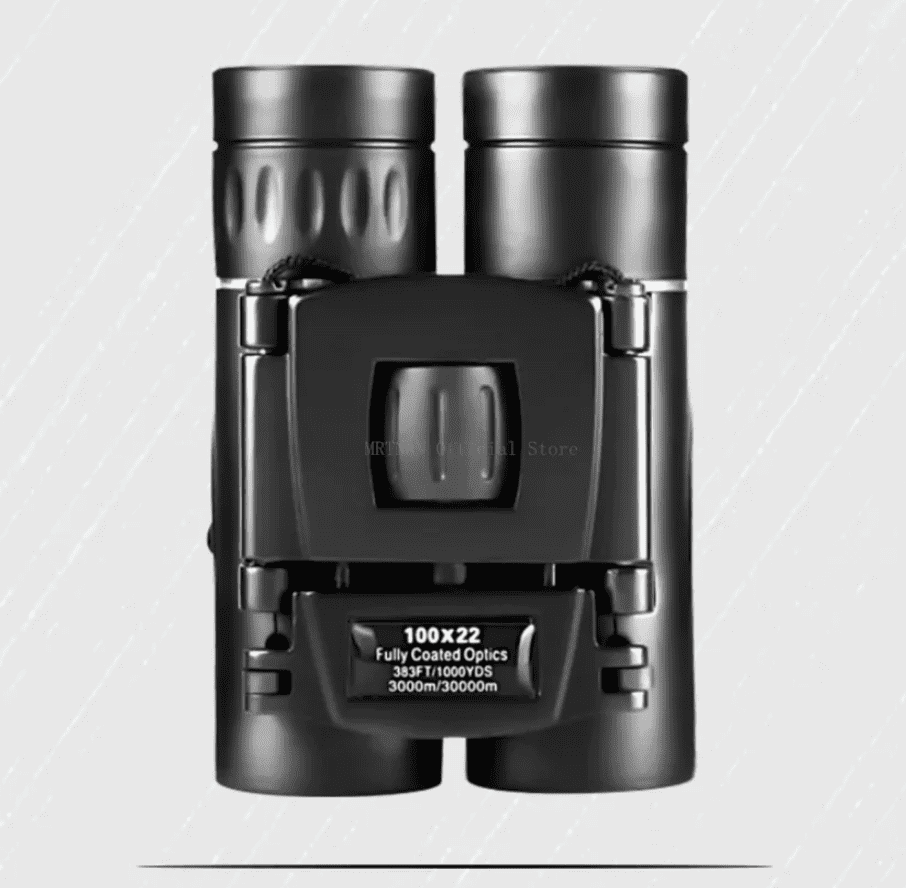100x22 HD Powerful Binoculars 2000M Long Range Folding Mini Telescope BAK4 FMC Optics For Hunting Sports Outdoor Camping Travel