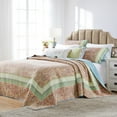 thumbnail image 4 of Global Trends Portsmouth Bordered Reversible Bedspread and Pillow Sham Set, 3-Piece Queen, 4 of 6