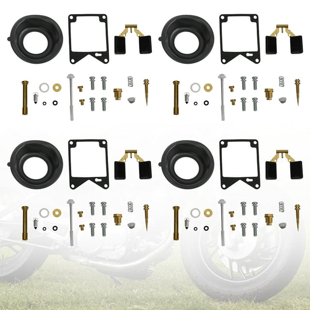 4X Kit de Réparation de Carburateur Compatible avec Yamaha Virago 750 XV750 1981-1983