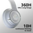 thumbnail image 5 of RFUGUG True Wireless Over-Ear Bluetooth Headphones - Gaming Headset with Active Noise Cancellation, LED Ambience Lights, Hi-Fi Sound for Music, Games, Sports & Fitness, 5 of 9