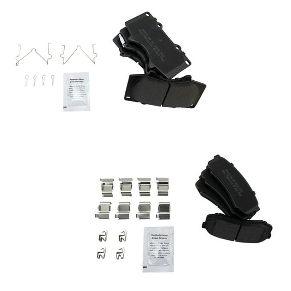 TRQ Posi Semi-Metallic Brake Pad Kit Front & Rear Kit for Toyota Lexus BFA14321 Fits select: 2007-2014 TOYOTA FJ CRUISER, 2003-2007 TOYOTA SEQUOIA