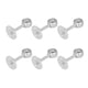 thumbnail image 1 of Soportes de varilla de Acero inoxidable ANGGREK 6 piezas con brida para colgar cortinas, 1 of 8