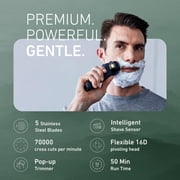 Panasonic Electric Razor for Men, Electric Shaver, ARC5 with Premium Automatic Cleaning and Charging Station, Wet Dry Shaver Men, Cordless Razor, with Pop-Up Trimmer