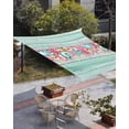 thumbnail image 3 of Sun Shade Sail 8'x10' Ocean Coral Starfish Conch Rectangle Sun Shade Sails Canopy Waterproof Beach Marine Life Teal Wood Outdoor Sunshades Sand UV Block Cover Shades Cloth for Patio Backyard Deck, 3 of 9
