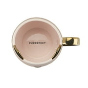 Pinky Up Chloe Cat Ceramic Coffee Mug, for Tea, Milk, or Matcha, 12oz, Pink