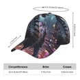 thumbnail image 2 of Honeii Urban Mechanical Dragon Print Hat, Women's Baseball Hat Unisex Fit, Baseball Cap,Adjustable One Size, 2 of 6