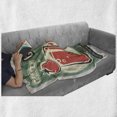 thumbnail image 6 of Retro Soft Flannel Fleece Throw Blanket, Nostalgic Poster Bar Art for Today's Special Famous Cocktail Bloody Drink and Vodka, Cozy Plush for Indoor and Outdoor Use, 50" x 70", Green Red, by Ambesonne, 6 of 6