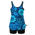 thumbnail image 5 of ZQUUVOU Women's Tankini Two Piece Tank Top with Shorts Swimsuits (C-Multicolor,S), 5 of 5