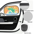 thumbnail image 5 of KUIFORTI Cartoon Dinosaur Car Window Shades for Side Window, Baby Sun Shade for Car Window, 20.47" x 12.59" Automotive Interior Sun Protection, 5 of 6