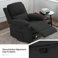 thumbnail image 5 of YOUDENOVA 360° Swivel Rocker Recliner Chair for Small Spaces for Living Room,Upholstered Linen Fabric Glider Nursery Chair with Side Pockets,Black, 5 of 7