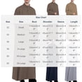 thumbnail image 2 of Women's Half Button Down Thobe Lightweight Breathable Arabic Dishdasha Stand Collar Arab Thobe with Pockets Navy S, 2 of 4