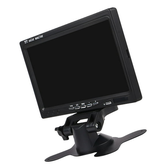 LEORX 7 Inch High Resolution Car Rear View Monitor with Dual Inputs and Adjustable Settings for Vehicles